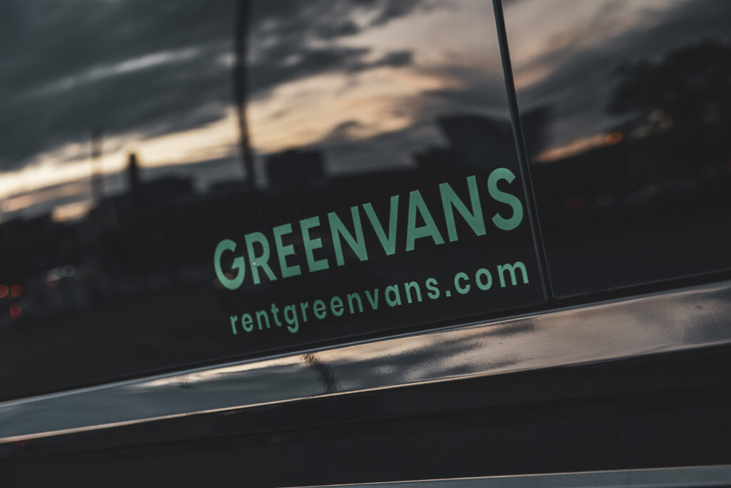 Greenvans rental van label