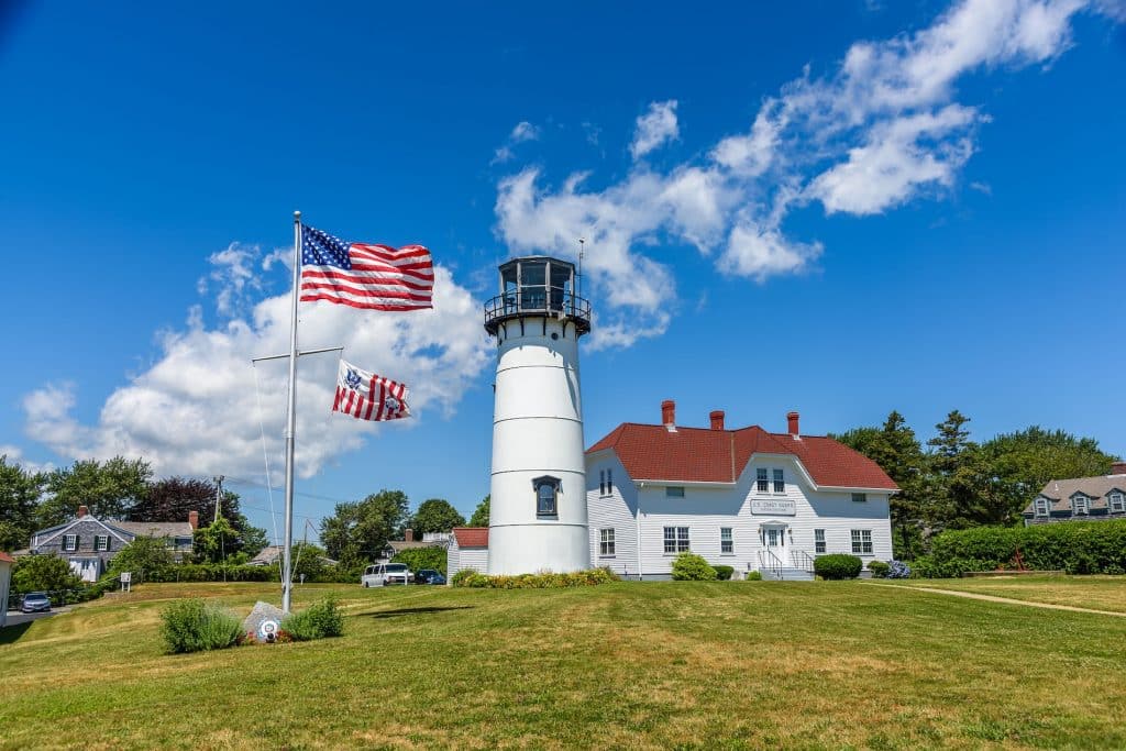Lighthouse on July 4th in Chatham, Cape Cod