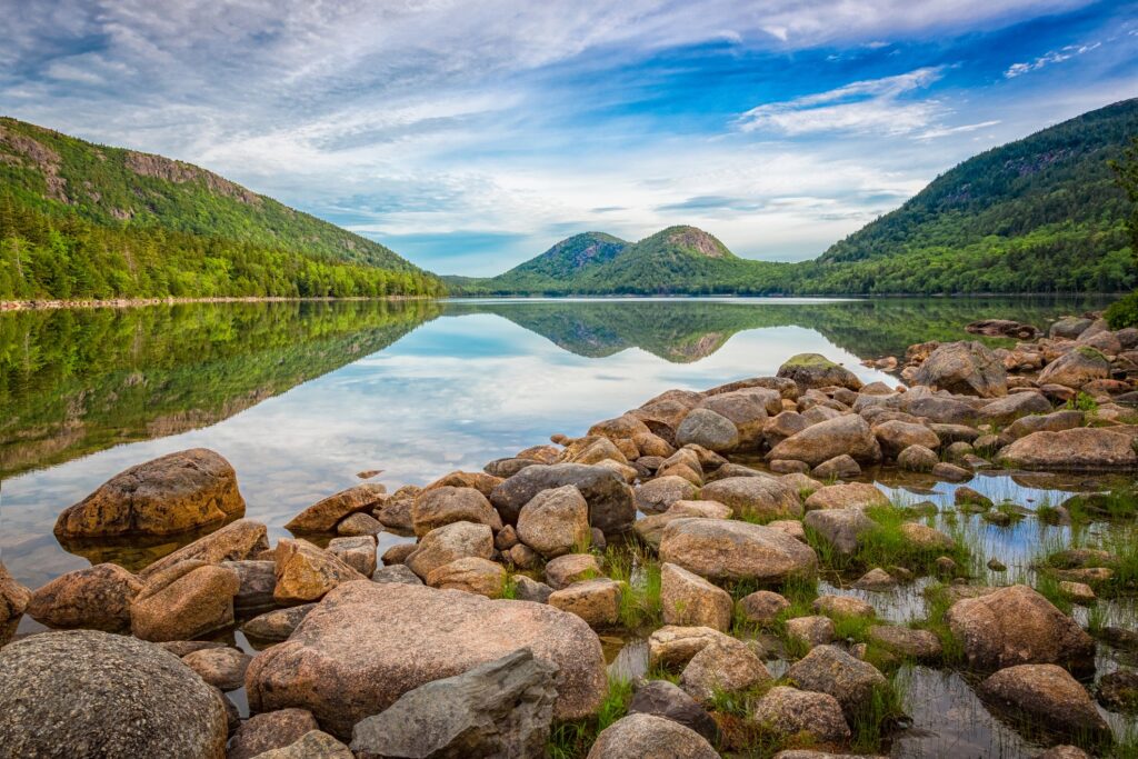 Getty Images photo of a lake in Acadia National Park