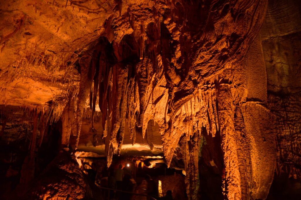 Underground cave at Mammoth Cave National Park in KT